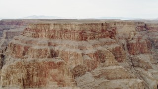DCA04_031 - 4K aerial stock footage of flying by cliffs in Grand Canyon, Arizona