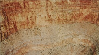 DCA04_045 - 4K aerial stock footage of flying by a cliff face in Grand Canyon, Arizona