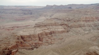 DCA04_057 - 4K aerial stock footage of rock formations in Grand Canyon, Arizona