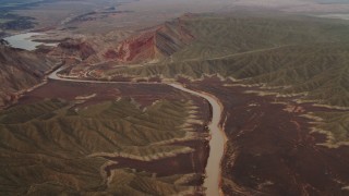 DCA04_058 - 4K aerial stock footage of flying over Colorado River, Grand Canyon, Arizona
