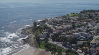 DCA06_048 - 4K aerial stock footage of flying over coastal homes in San Pedro, California