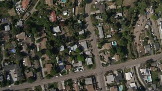 DCA08_129 - 4K aerial stock footage of a bird's eye view of tract homes, Spring Valley, California