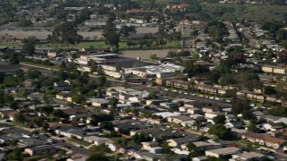 DCA08_143 - 4K aerial stock footage of suburban residential neighborhoods, Clairemont, California