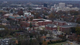 DX0001_003219 - 5.7K aerial stock footage flyby and approach the Transylvania University campus in Lexington, Kentucky