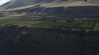 DX0001_019_033 - 5.7K aerial stock footage of the Maryhill Winery and amphitheater in Goldendale, Washington
