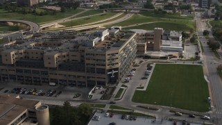 DX0002_170_012 - 5.7K aerial stock footage of orbiting an apartment complex in Omaha, Nebraska