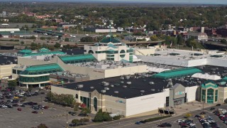 DX0002_211_025 - 5.7K aerial stock footage of a shopping mall in Syracuse, New York
