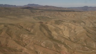 FG0001_000100 - 4K aerial stock footage flyby the Rodman Mountains in the Mojave Desert, San Bernardino County, California