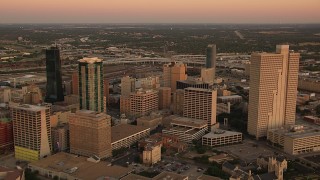 Fort Worth, TX Aerial Stock Footage