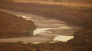 Red River, OK Aerial Stock Footage