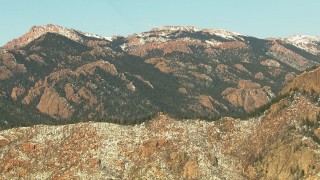HDA13_298 - HD stock footage aerial video of ridges in the Rocky Mountains, Colorado