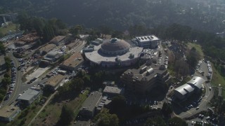JDC01_008 - 5K aerial stock footage of the Advanced Light Source scientific facility at Lawrence Berkeley National Laboratory, Berkeley, California
