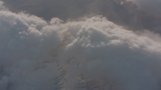 WA002_017 - 4K stock footage aerial video of a bird's eye view of clouds over the Central Valley, California