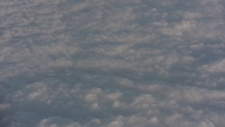 WA002_019 - 4K stock footage aerial video tilt to a layer of clouds over the Central Valley, California
