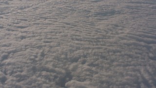 WA002_026 - 4K stock footage aerial video of a reverse view of clouds over the Central Valley, California