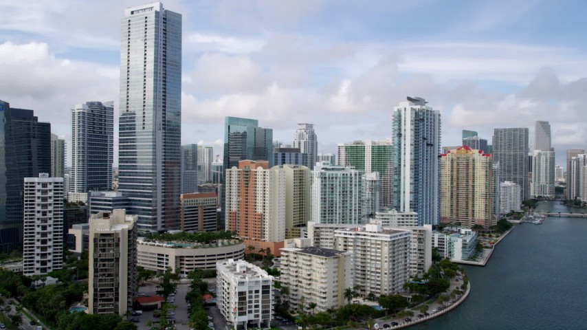 Miami, FL Aerial Stock Footage