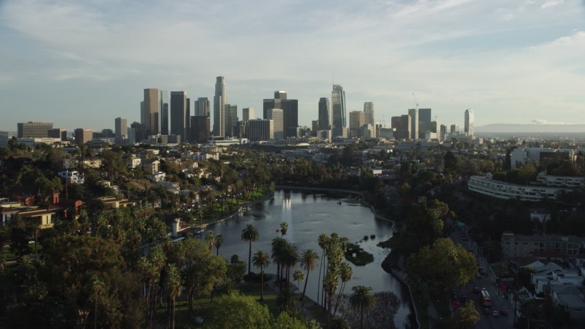 Los Angeles, CA Aerial Stock Footage