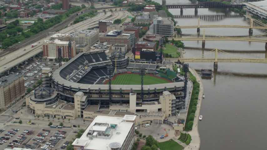 PNC Park Aerial View by shutterrudder