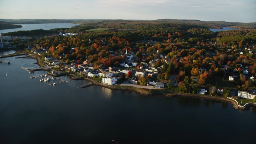 Maine Aerial Stock Footage