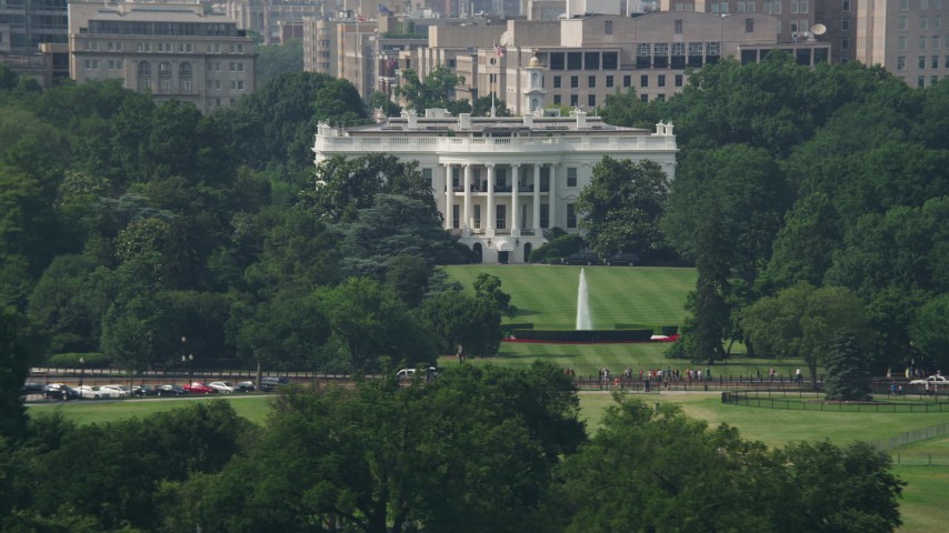 White House Aerial Stock Footage