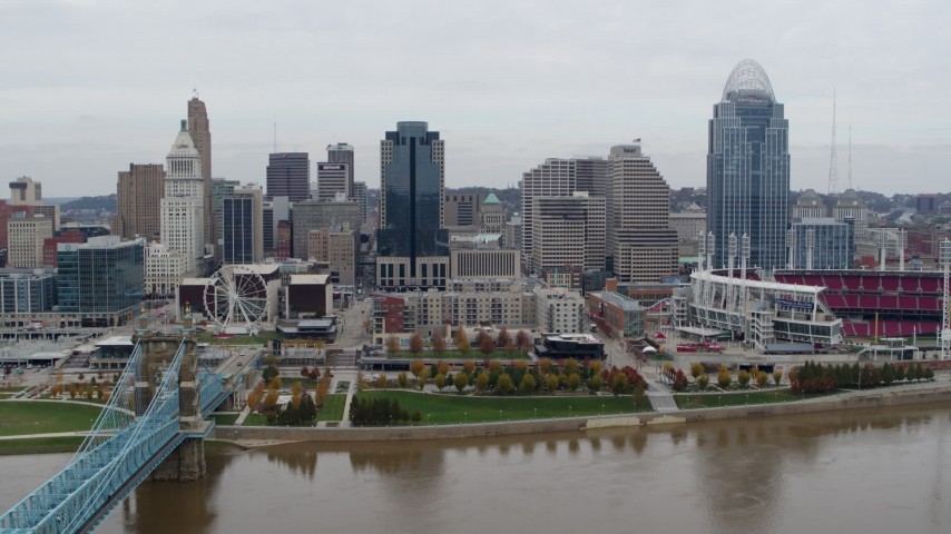 Cincinnati, OH Aerial Stock Footage