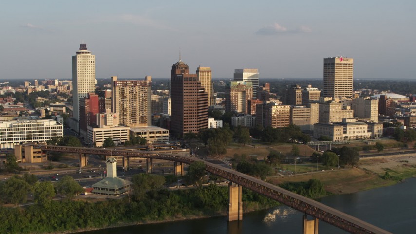 Memphis, TN Aerial Stock Footage